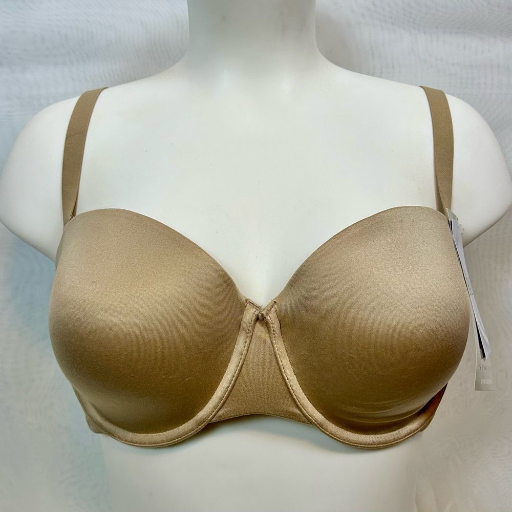 NWT Bali Mulitiway Straps/ Strapless Beige Underwire Bra / 38C